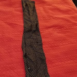 Lands end black and white polka dot scarf